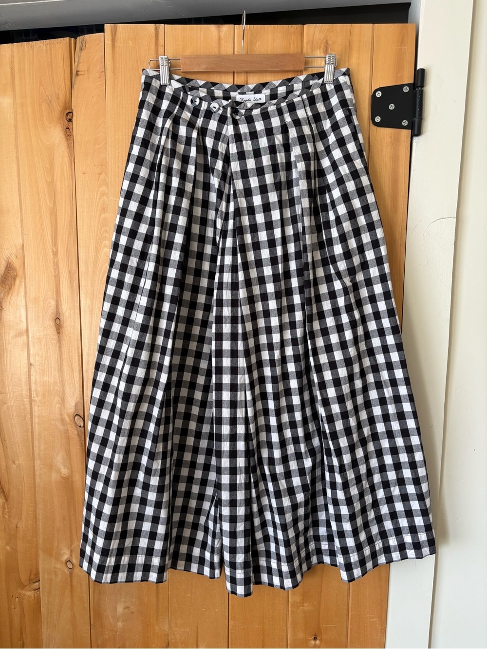 Rujata Sheth Frida Pants Black & white Chex